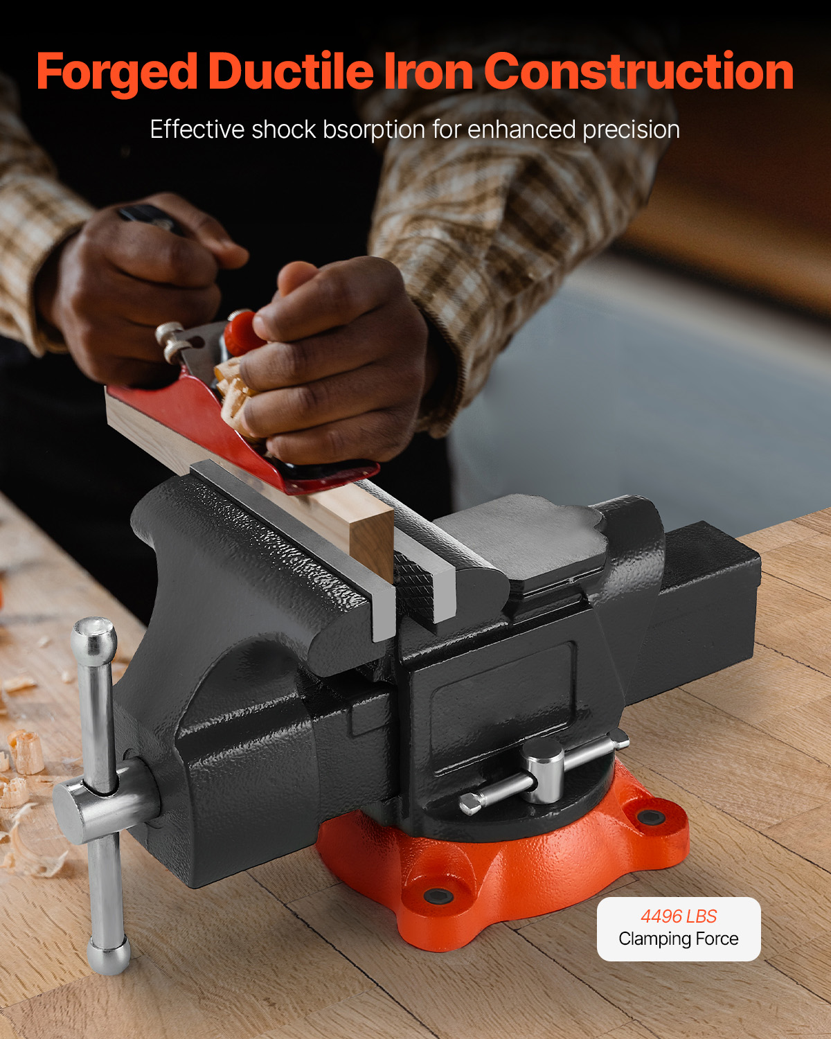 VEVOR Tornillo de Banco con Ba - Workshop Tools Vice reseña y precio